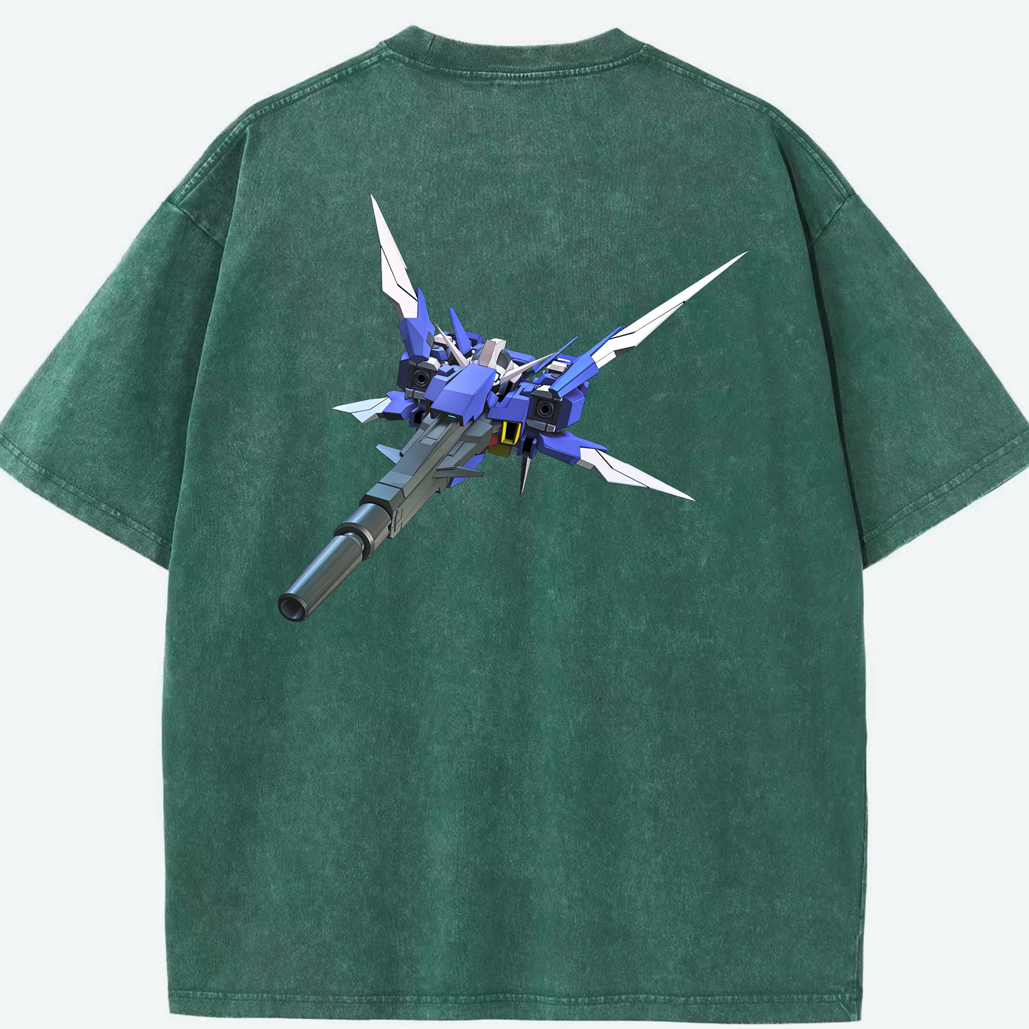 （画像用） 機動戦士ガンダム Mobile Suit Gundam 綿100% ヴィンテージ風 半袖Tシャツ（背面プリント）
